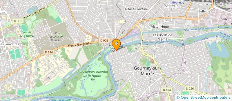 localisation de l'entreprise E.U.R.L. DB à GOURNAY-SUR-MARNE