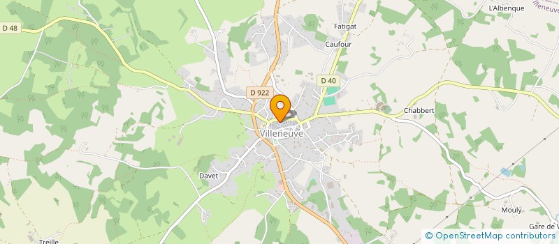 localisation de l'entreprise E.U.R.L DEPANN 12 à VILLENEUVE
