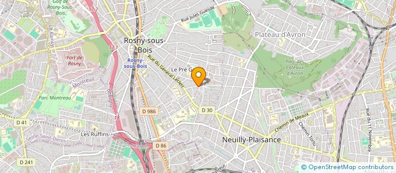 localisation de l'entreprise E.U.R.L. EDOUARD BETINI à ROSNY-SOUS-BOIS