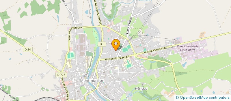 localisation de l'entreprise E.U.R.L. FRANCOIS DESHOUILLERES à MONTMORILLON