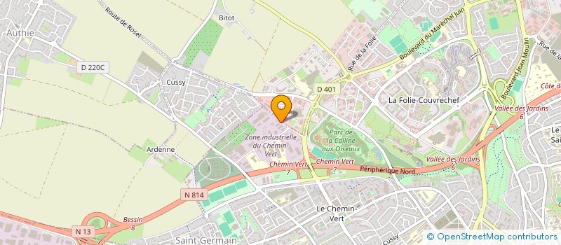 localisation de l'entreprise E.U.R.L. FRUITS PLUS à CAEN