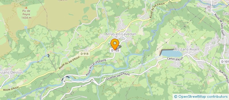 localisation de l'entreprise E.U.R.L. GENTILLET RENE  ARRAS-EN-LAVEDAN