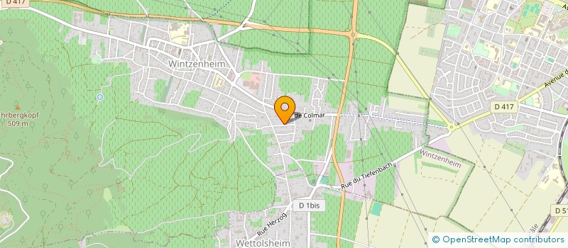 localisation de l'entreprise E U R L HERTZOG  WETTOLSHEIM