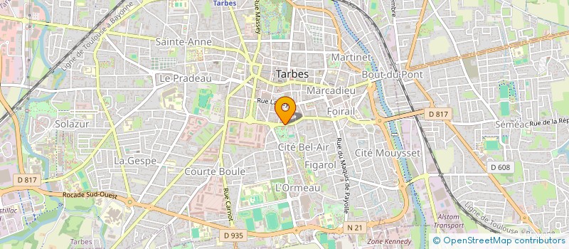localisation de l'entreprise E.U.R.L. L'ENCLAVE à TARBES