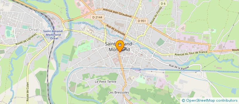 localisation de l'entreprise E.U.R.L. LA PANIERE VERTE à SAINT-AMAND-MONTROND