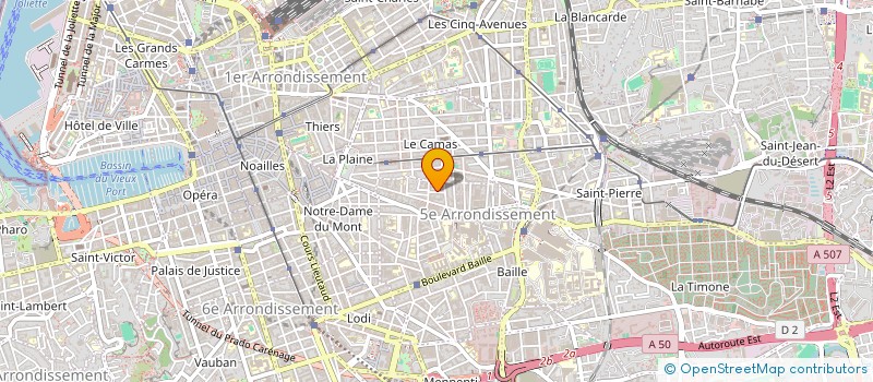localisation de l'entreprise E.U.R.L. LAFRANCA à MARSEILLE