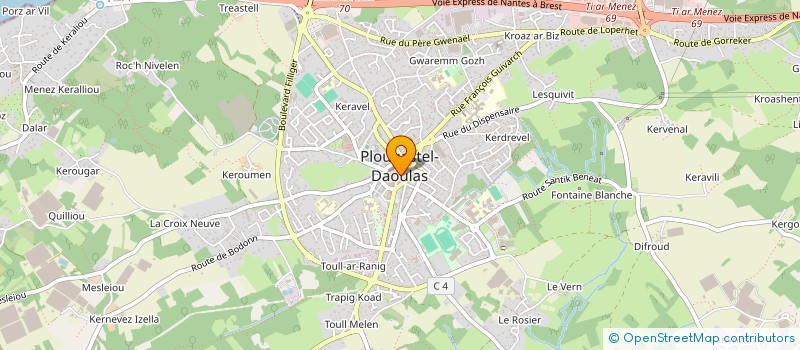 localisation de l'entreprise E.U.R.L LE PENN  PLOUGASTEL-DAOULAS