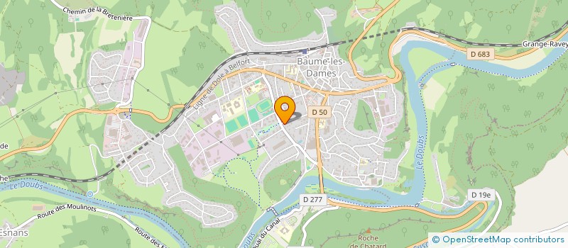 localisation de l'entreprise E.U.R.L. MATHIEU HOUSER  BAUME-LES-DAMES