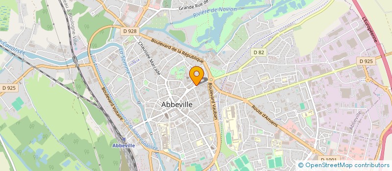 localisation de l'entreprise E.U.R.L. MEDICYS à ABBEVILLE
