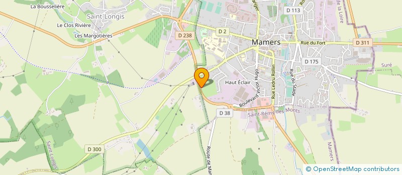 localisation de l'entreprise E.U.R.L MENUISERIE GENERALE BOUHOUR  MAMERS