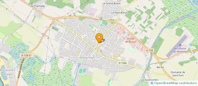 localisation de l'entreprise E.U.R.L. MLGB à MARENNES-HIERS-BROUAGE