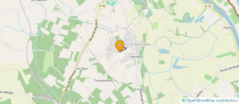 localisation de l'entreprise E.U.R.L. MONRUFFET SEBASTIEN  BARRY-D'ISLEMADE