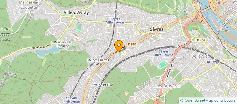 localisation de l'entreprise E.U.R.L. PHARMACIE AMASSE à SEVRES