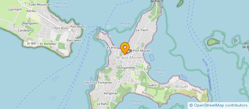 localisation de l'entreprise E.U.R.L. PHARMACIE BARON  ILE-AUX-MOINES