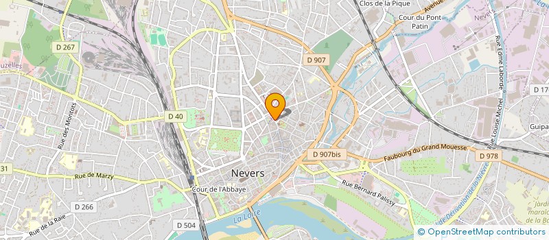 localisation de l'entreprise E.U.R.L. PHARMACIE CLAVILIER à NEVERS