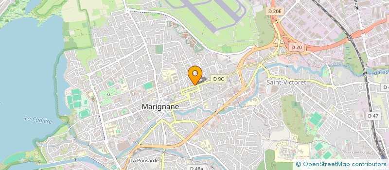 localisation de l'entreprise E.U.R.L. PHARMACIE HERAUD  MARIGNANE