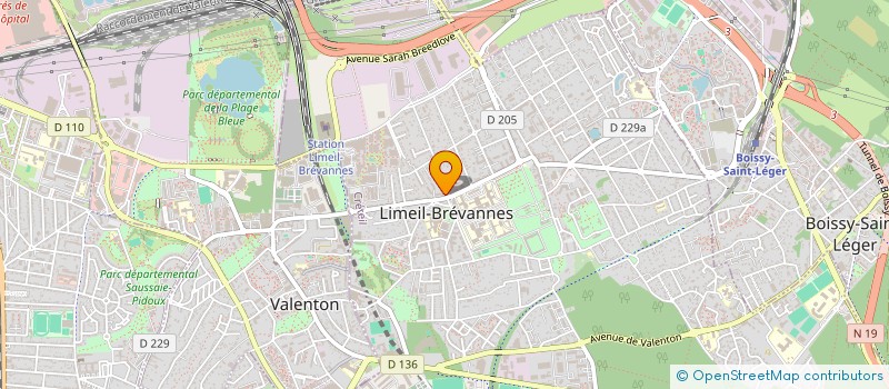 localisation de l'entreprise E.U.R.L. PHARMACIE LACOUR  LIMEIL-BREVANNES