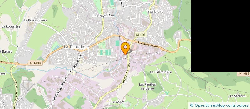 localisation de l'entreprise E.U.R.L. PLANAT à SORBIERS