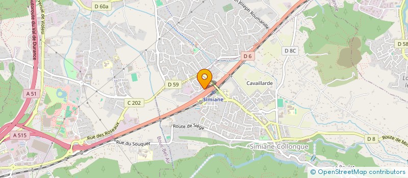 localisation de l'entreprise E.U.R.L.ROUDIL FRERES  SIMIANE-COLLONGUE