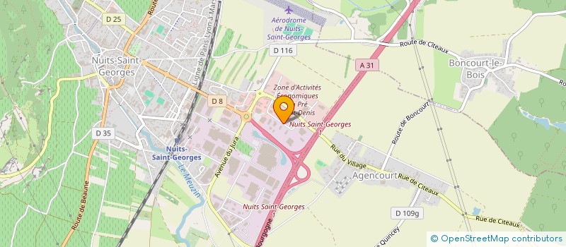 localisation de l'entreprise E.U.R.L. ROUGELIN CHARPENTE COUVERTURE à NUITS-SAINT-GEORGES