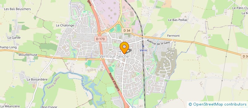 localisation de l'entreprise E.U.R.L. ROULAND JEAN-JACQUES  VERN-SUR-SEICHE