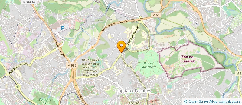 localisation de l'entreprise E.U.R.L. SAPHYR à MONTPELLIER
