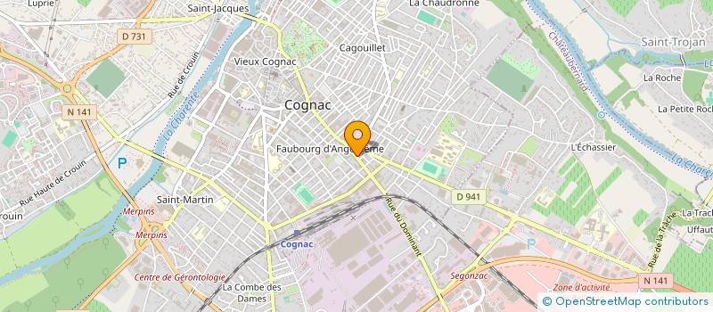 localisation de l'entreprise E.U.R.L SIGNA'DESIGN à COGNAC