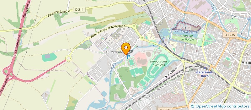 localisation de l'entreprise E.U.R.L SOMME BATTERIES à AMIENS