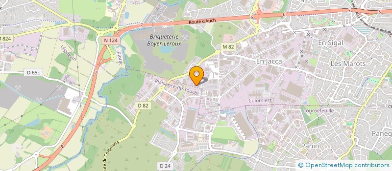 localisation de l'entreprise E.U.R.L STARCAB à COLOMIERS