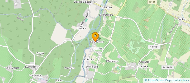 localisation de l'entreprise E.U.R.L. TAXI DUPOUY NICOLAS  BUDOS