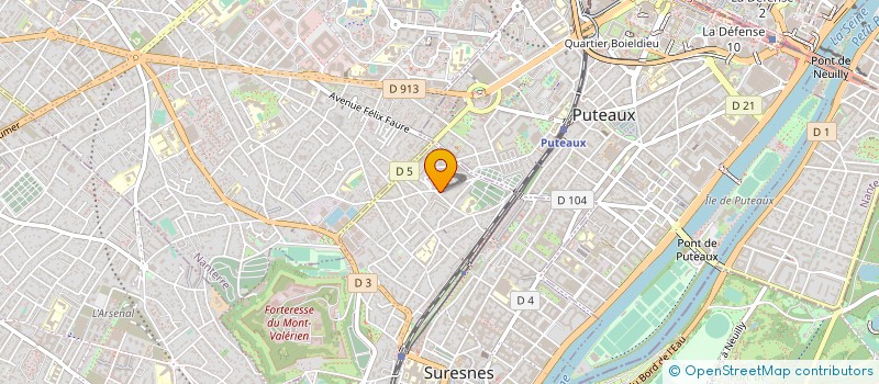 localisation de l'entreprise E.U.R.L. V.L. CONSEIL à SURESNES