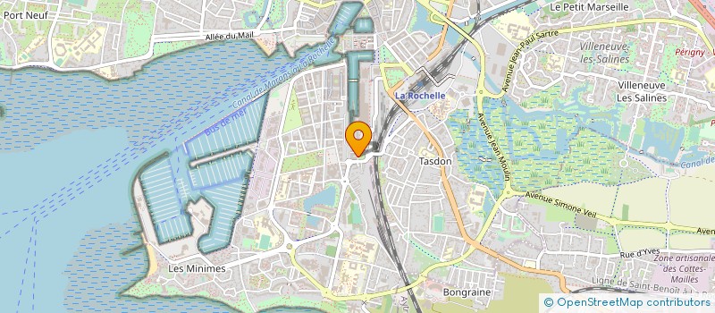 localisation de l'entreprise E.U.R.L VERONIQUE RUSSEIL  LA ROCHELLE