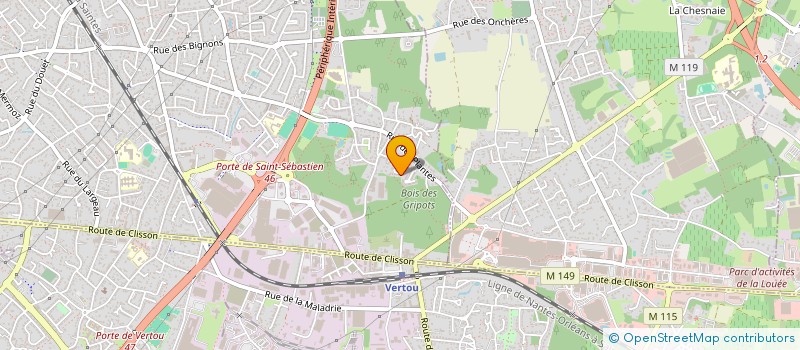 localisation de l'entreprise E.U.R.L. VINTAGE WEST  SAINT-SEBASTIEN-SUR-LOIRE