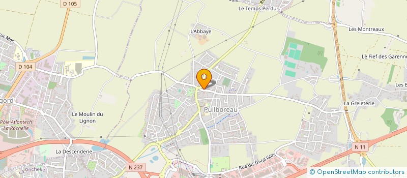localisation de l'entreprise E.U.R.L. VIRGINIE BAYOD à PUILBOREAU