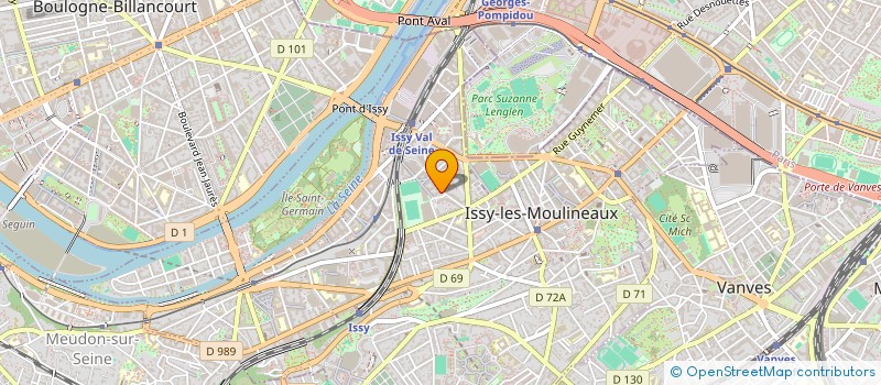 localisation de l'entreprise E-UNIX CONSULTING à ISSY-LES-MOULINEAUX