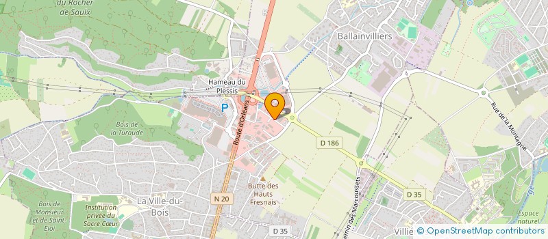 localisation de l'entreprise E.V.A. à BALLAINVILLIERS