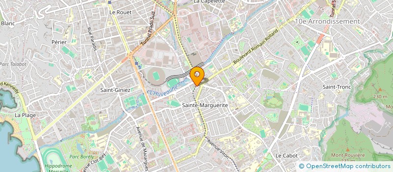 localisation de l'entreprise E.V.A. COIFFURE à MARSEILLE