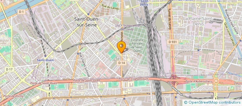localisation de l'entreprise E V A D à SAINT-OUEN-SUR-SEINE