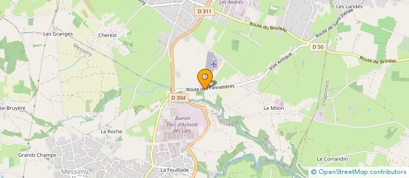 localisation de l'entreprise E.V.A.D. SERVICES  BRINDAS