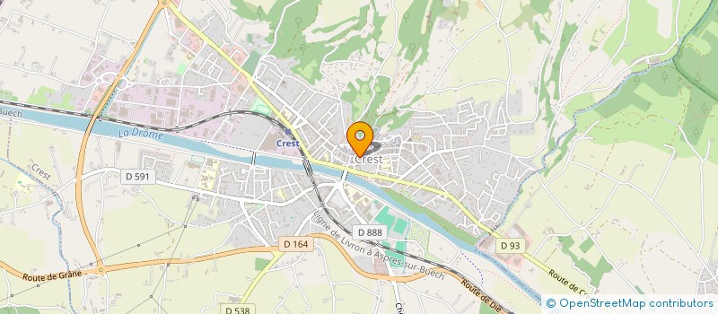 localisation de l'entreprise E.V.A ENSEMBLE DE VETEMENTS ET ACCESSOIRES  CREST