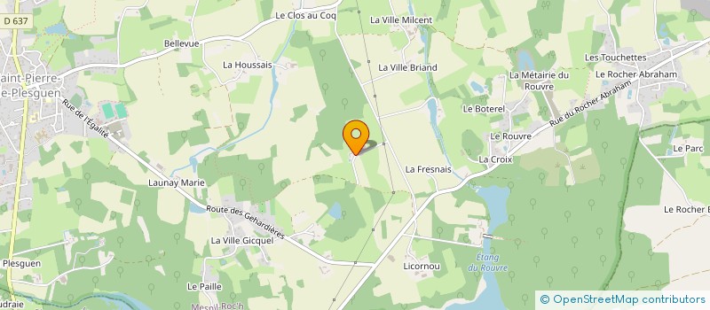 localisation de l'entreprise E.V.E.  MESNIL-ROC'H