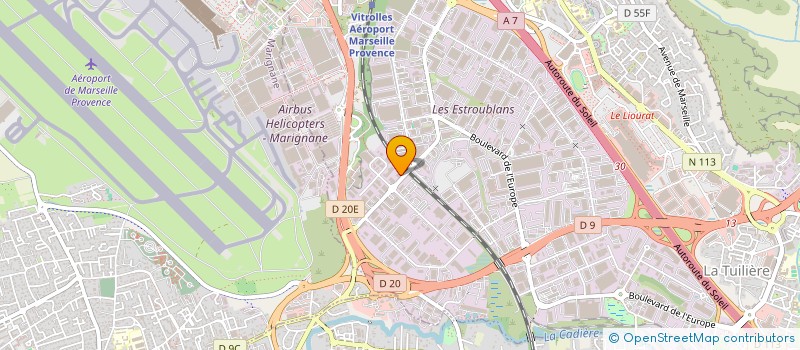 localisation de l'entreprise E.V.E.A TP  VITROLLES