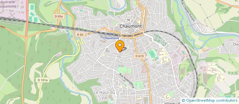 localisation de l'entreprise E.V.E.C à CHAUMONT
