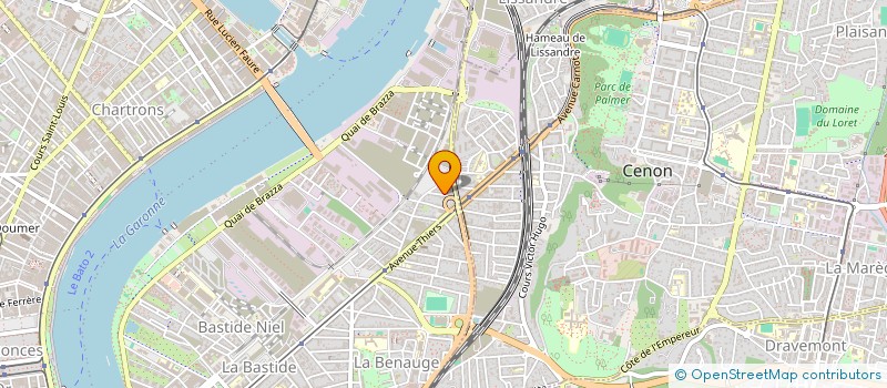 localisation de l'entreprise E.V.E.R.  BORDEAUX