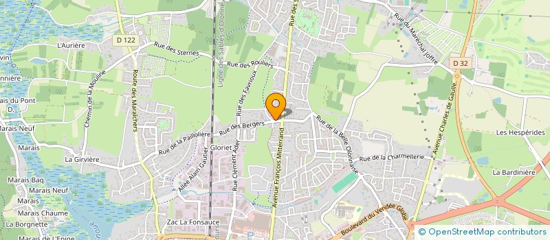 localisation de l'entreprise E.V.M à LES SABLES D'OLONNE