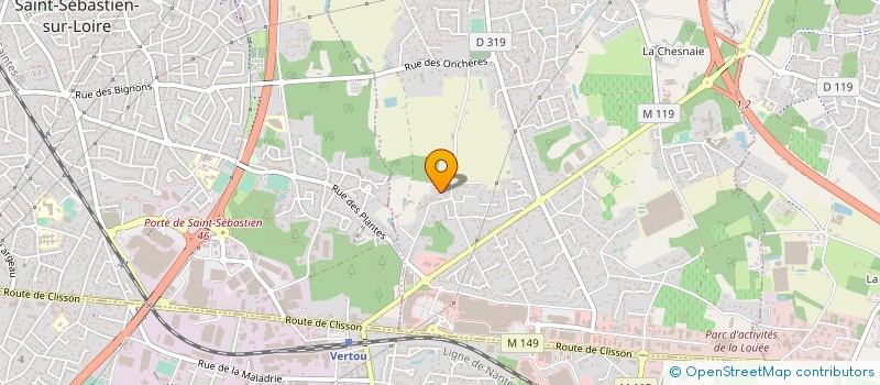 localisation de l'entreprise E.V.O. SERRURERIE  BASSE-GOULAINE