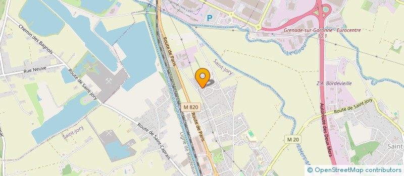 localisation de l'entreprise E. V. PLUS  SAINT-JORY