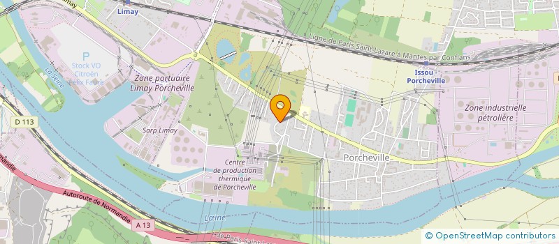 localisation de l'entreprise E.V.S  PORCHEVILLE