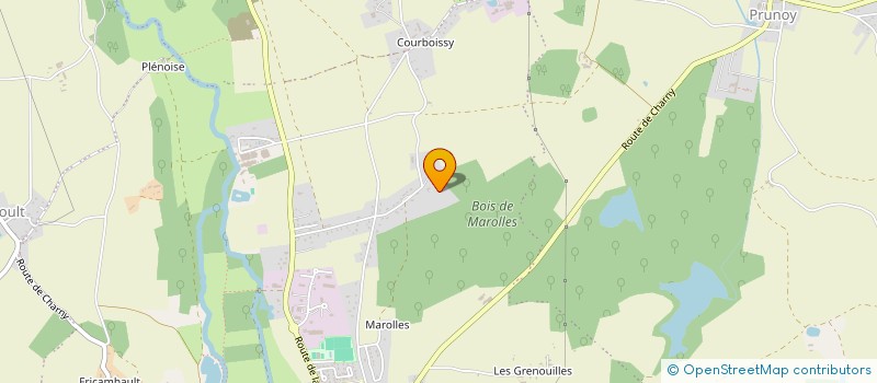 localisation de l'entreprise E V S L DELANGHE (ESPACES VERTS  SPORTS  LOISIRS)  CHARNY OREE DE PUISAYE