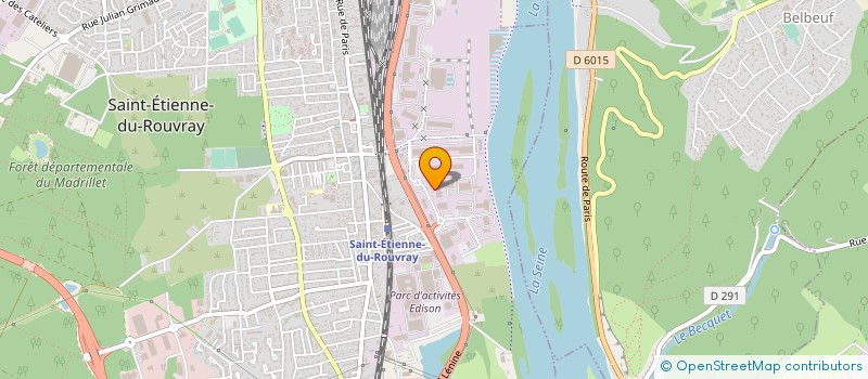 localisation de l'entreprise E.V.TRANS à SAINT-ETIENNE-DU-ROUVRAY